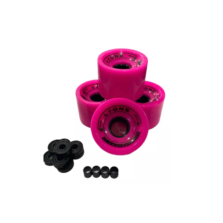 Roda Longboard LYONS 70mm 78a Diversas Cores + Rolamentos Kolami + Espaçador
