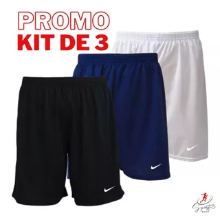 Kit 3 Calção de Futebol Short Masculino Academia Corrida Basquete E também na Opção de 1 Unidade