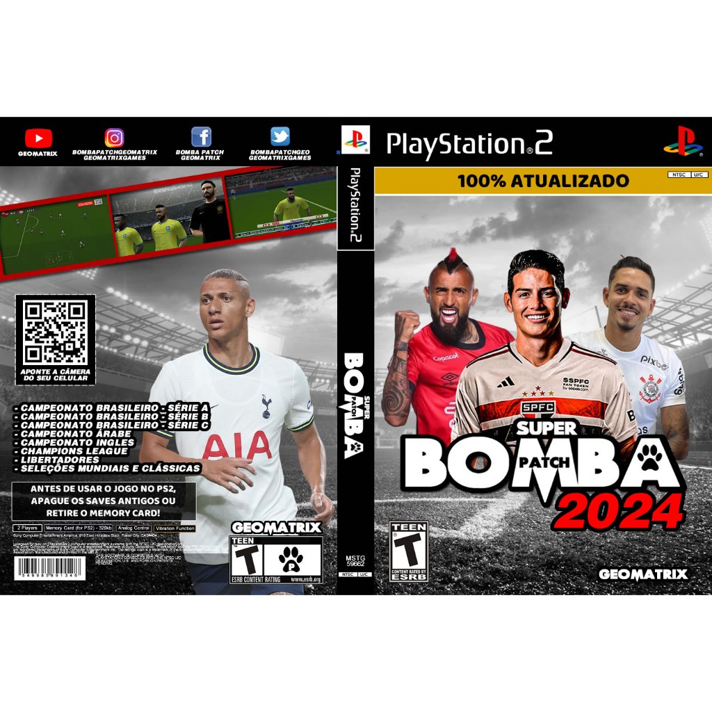 Bomba Patch 2024 100 Atualizado DVD PS2 Shopee Brasil