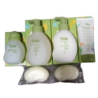 Kit Natura Mamãe Bebê  Presente, Colônia, Shampoo, Condicionador, Sabonete, Hidratante, Sabonete líq em Oferta na Shopee
