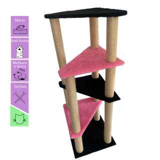 Arranhador Para Gatos Torre 5 Andares Poste Sisal Grande
