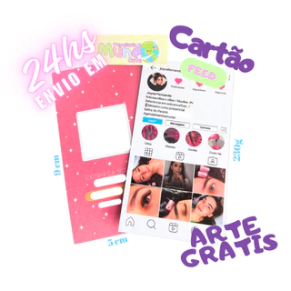 Cartão de visitas Feed 50 un