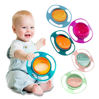Prato Mágico Infantil Bebê Giratório 360 Não Derrama Super Prático E Seguro em Oferta na Shopee