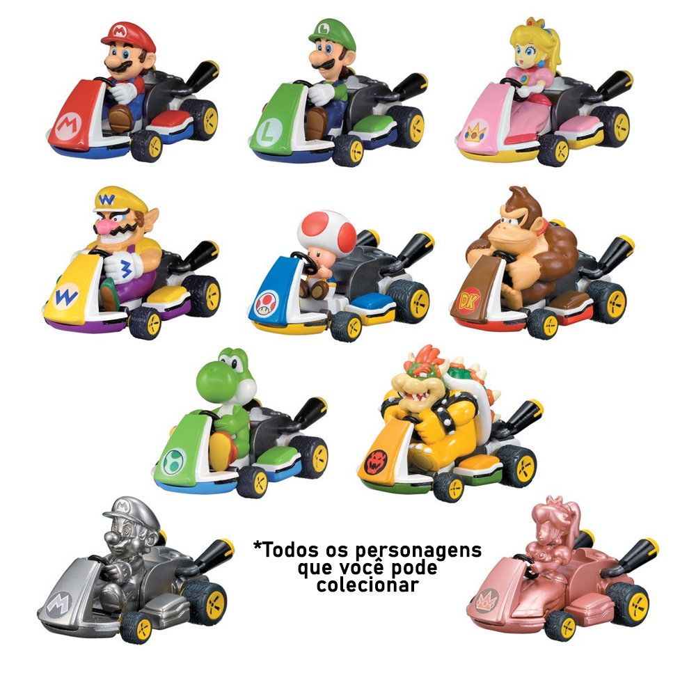 Mini Carrinhos Mario Kart Original Tomy Novos | Shopee Brasil