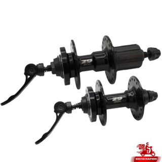 Cubo dianteiro/traseiro MTB rolamento para K7 9 velocidades 36Furos 2mm - Speed e Gravel - Freio a Disco