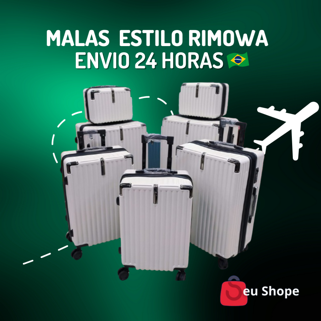 Mala de viagem de bordo Estilo Rimowa - 360 em Policarbonato - Envio ...