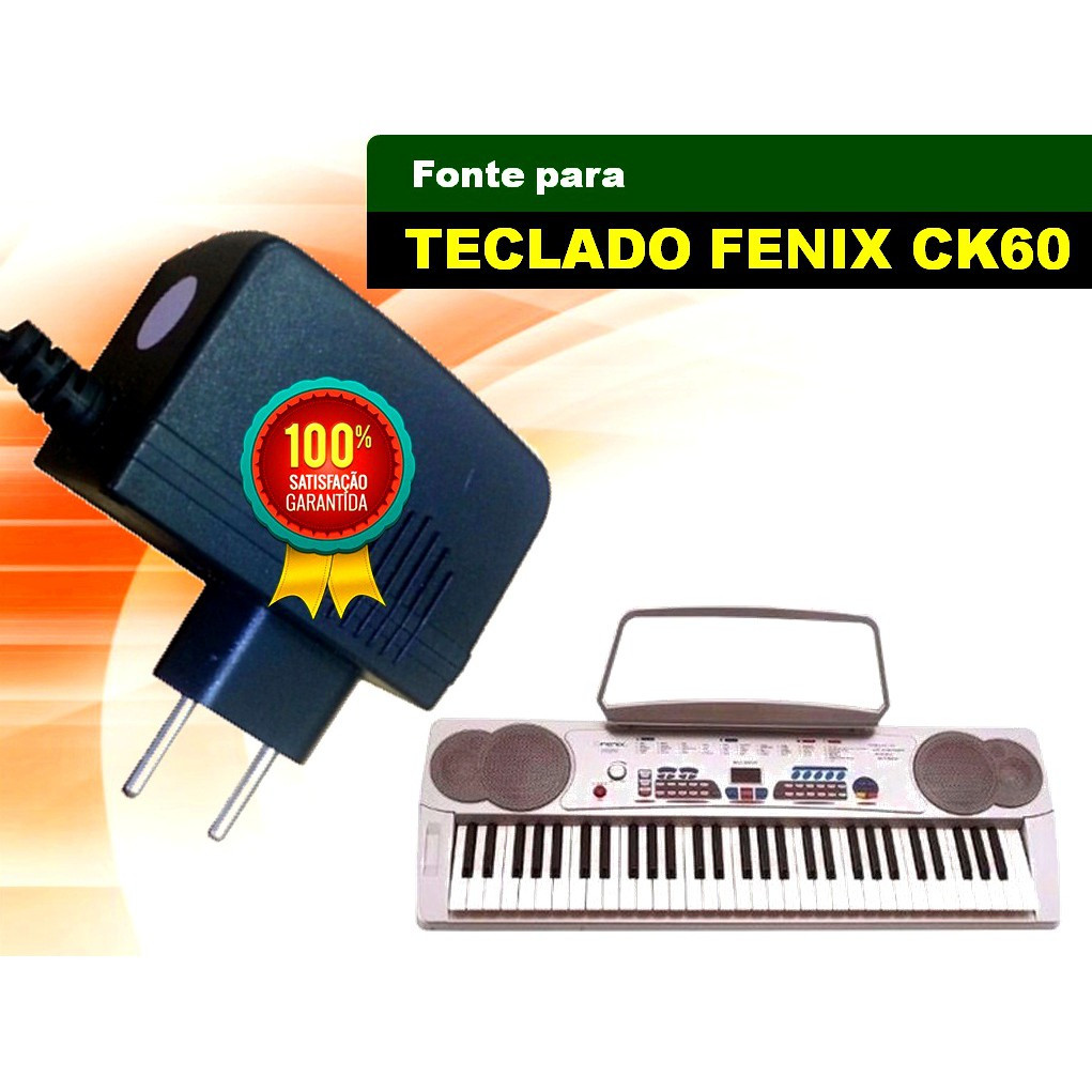 Fonte para teclado Fenix CK60! Fio longo. A melhor! | Shopee Brasil