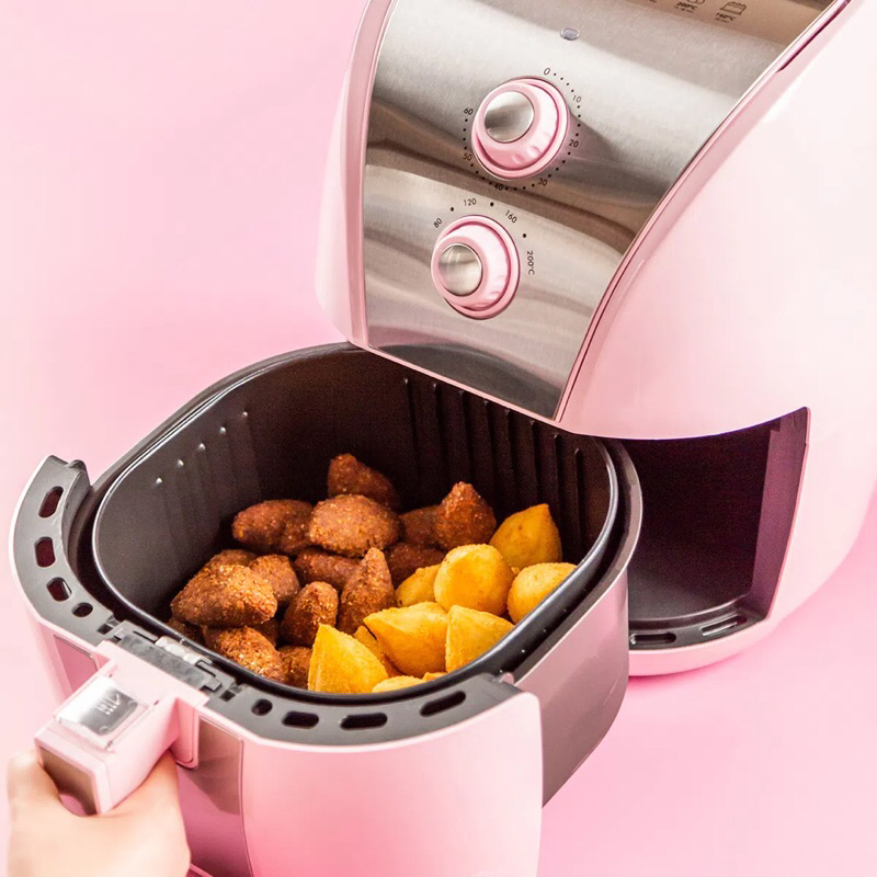 Super lançamento Fritadeira Air Fryer Oven Britânia Rosa 12L 1800W  BFR2150RS