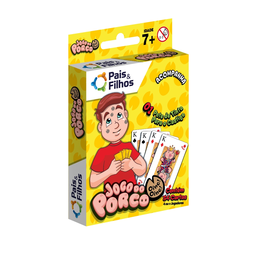 Jogo De Cartas Do Porco Pais & Filhos: Diversão Garantida