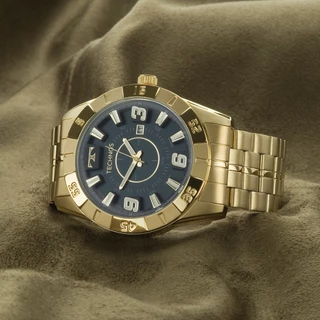 RELOGIO MASCULINO TECHNOS DOURADO RACER 2115KYZ/4A