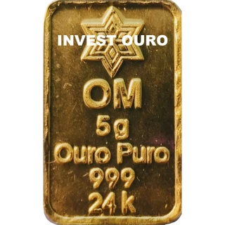 Barra de Ouro Puro 24K Quilates 5 gramas