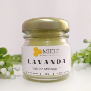 Vela para Massagem terapêutica NATURAL com óleos essenciais 35g