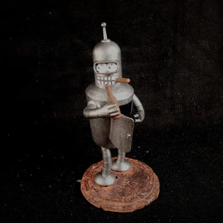 Boneco Fanart Bender- Futurama Figura de Ação Estatueta