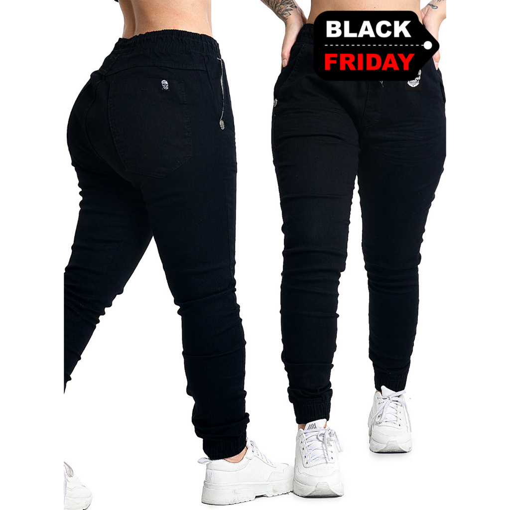 Calça Jogger Feminina Elástico Punho Skatista Qualidade Premium Promoção