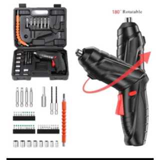 Parafusadeira Sem Fio 4.2v Bivolt com Carregador e Acessórios Preto 60hz 110v 220v