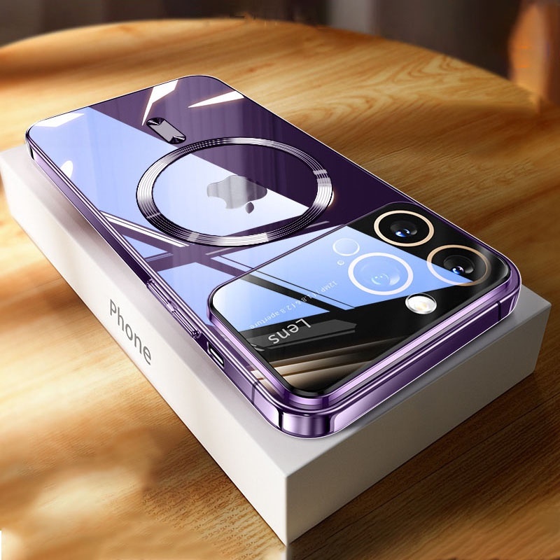 CAPA CASE IPHONE 15/15 pro/15 pro max MAGSAFE SLIM CASE AUTO FOCUS RESISTENTE PARA IPHONE 15 PRO MAX