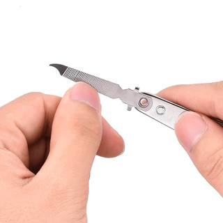 Cortador Cortadores de Unha Pequena 5CM Com Lixa Aço inox Manicure Pedicure Premium em Oferta na Shopee