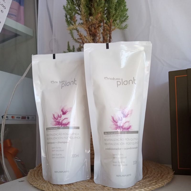 Revitalização Pósquímica Natura Plants 300ml cada Shopee Brasil