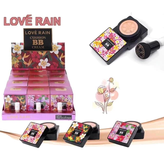 Base BB Cream Cushion /Corretivo com Esponja com Formato de Cogumelo / Base Clareador Maquiagem Creme Clareador Lové Rain