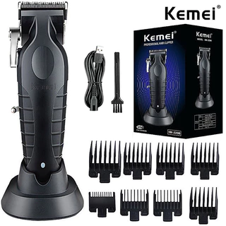 Kemei 2296 Aparador De Cabelo Profissional Fade Men Sem Fio Potente Máquina De Corte Recarregável 7500rpm 2500mah