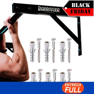 Barra Fixa de Parede Pegada Mistatreino Cross Over Musculação em Casa Cross  Fit