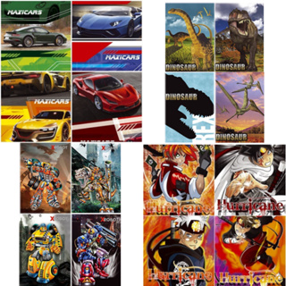 Kit 05 Caderno Brochura Grande Capa Dura 96 Folhas Menino Material Escolar
