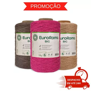 Barbante EuroRoma Big Cone Colorido Nr 6 1830m 1,8Kg - Cores - Tricô / Crochê em Oferta na Shopee