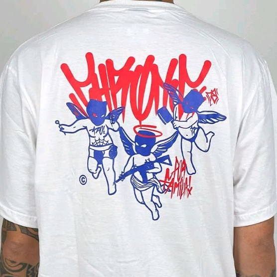 Camiseta Chronic Gang Anjos - Camisa Streetwear Skate