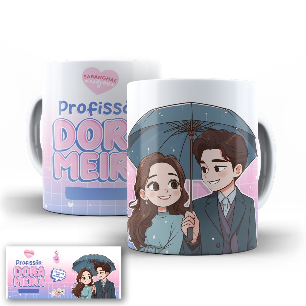 Caneca Dorama Profissão Dorameira Personalizada Com Nome