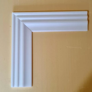 5 Molduras guarnição em XPS 60cm x 5,5cm Boiserie p/ portas janelas friso rodameio cantoneira iso7mo55 ñ eva pvc