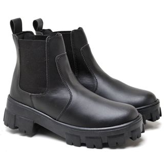 Bota Feminina Coturno Botina Tratorada Country Lançamento