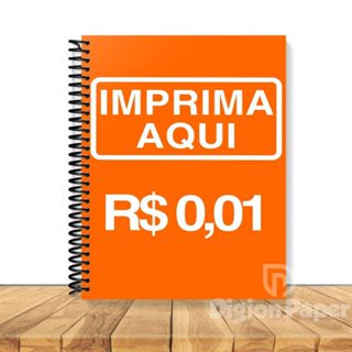 Impressão de Apostila com Encadernação - Menor custo por página - Impressão Frente e Verso - Preto e branco ou colorido