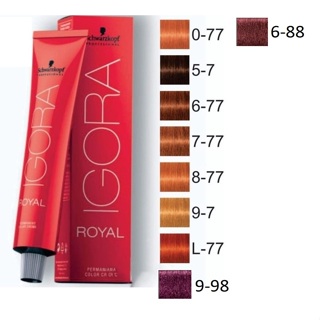 IGORA Royal Profissional de cabelo Tinta Tintura Para Cabelos Creme tinta  igora 6.77/7.77/8.77/9.7 pomada colorida para - Escorrega o Preço