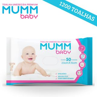 Kit com 20 Lenços/Toalhas Umedecidas Mumm Baby C/50 - SEM FLIP TOP