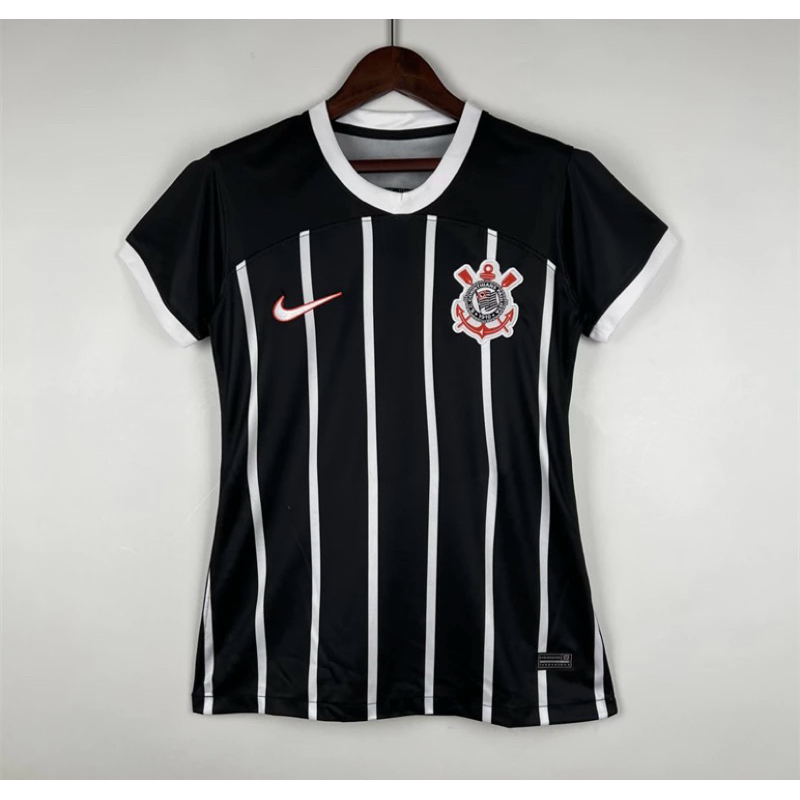 Camisa Camiseta Feminina do Corinthians Preto Apronta Entrega | Shopee ...