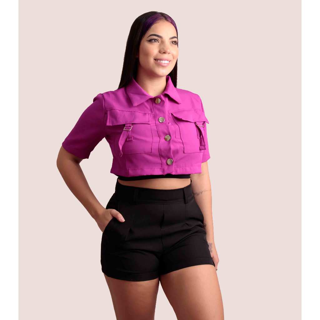 Kit 3 Peças Blusa nuvem crepe feminina com boje roupa barata modinha do  verão Blusinha Blogueira