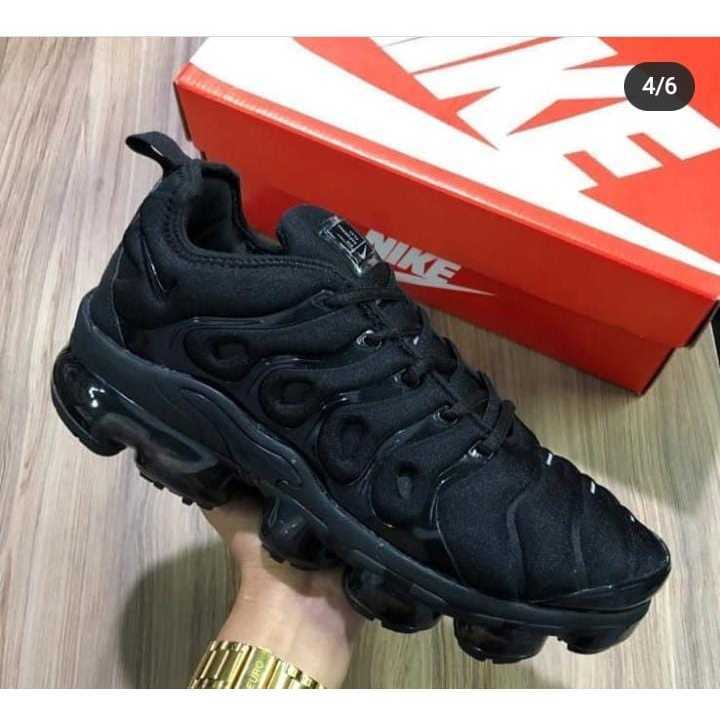 Tenis Masculino NK Air VaporMax Plus Preto Corrida Academia Confortavel Casual