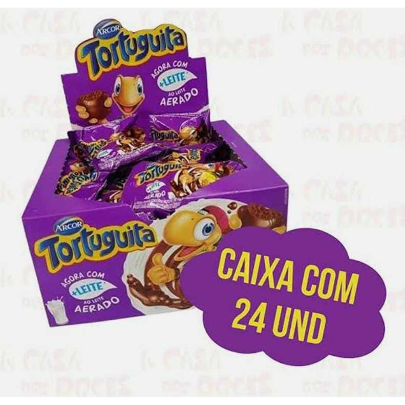 Chocolate Tortuguita Aerada c/24 - Arcor | Shopee Brasil