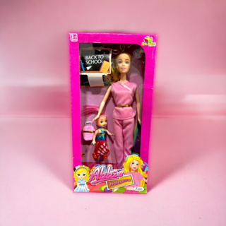 Boneca Gravida Estilo Barbie Andador Carrinho Bonequinha loira
