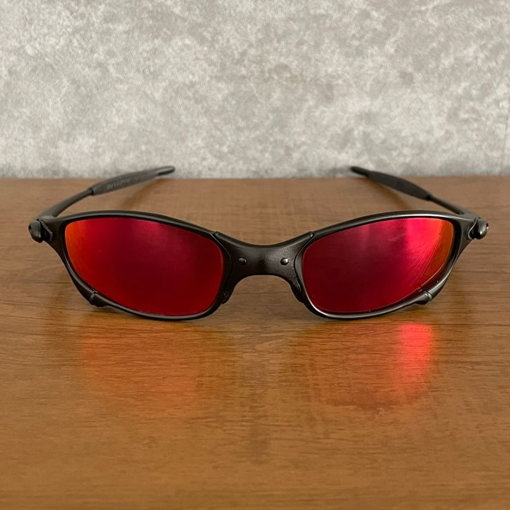 Óculos De Sol Juliet 24K Lente Low Light Red - Kit Preto