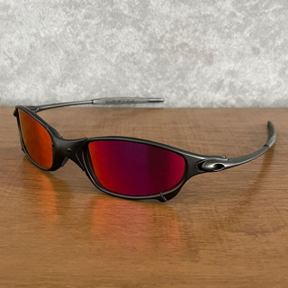 Óculos de sol Juliet xmetal lentes black kit de borrachinha vermelho mais  side blinder