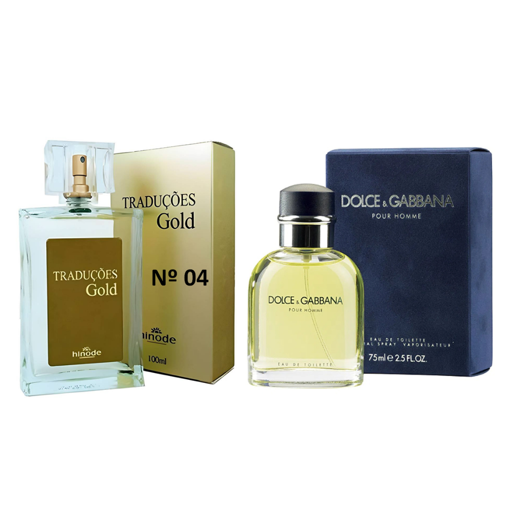 Perfume Masculino Traduções Gold Nº 04 Hinode 50ml - Dolce & Cabbana - Nova  Embalagem