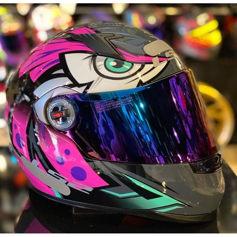 CAPACETE LS2 CLASSIC TRIBAL ROSA | Shopee Brasil
