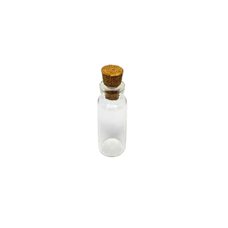Kit com 25 un. Frasco para colocar arroz penicilina vidro 2ml com rolha