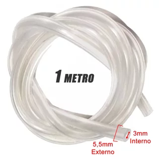 Mangueira Silicone 1 Metro p/ Aeromodelo Automodelo Glow Nitro