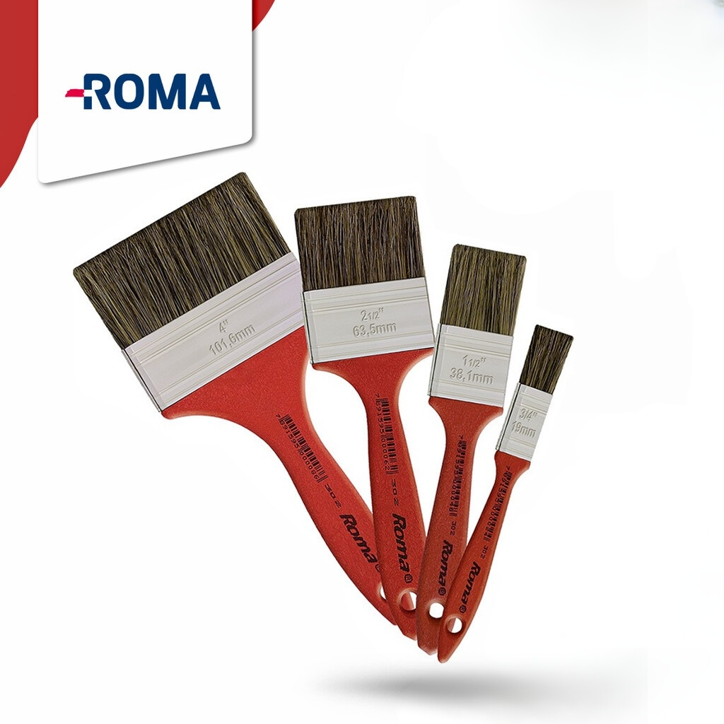 Pincel Trincha para Pintura Roma 302 *UNIDADE* (Escolha o Tamanho) | Roma
