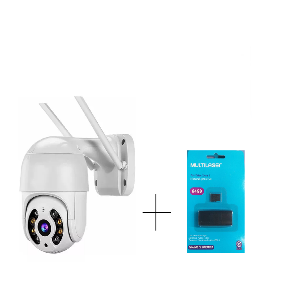 Mini Speed Dome Ip Smart Wi-fi 1080p Ip66 Hb Tech + Cartão de memória ...