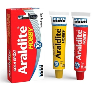 Araldite Hobby Cola Epóxi 10 Minutos 16 ou 23 Gramas Tekbond