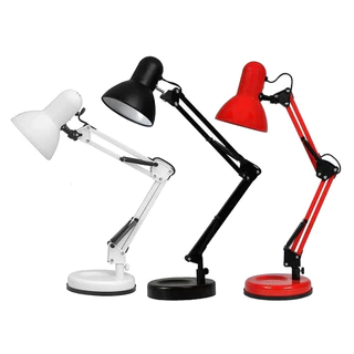 Luminária Mesa Abajur Pixar Lâmpada Articulada 2x1 Garra Flex Bases Led Spot Refletor Quarto Escritório