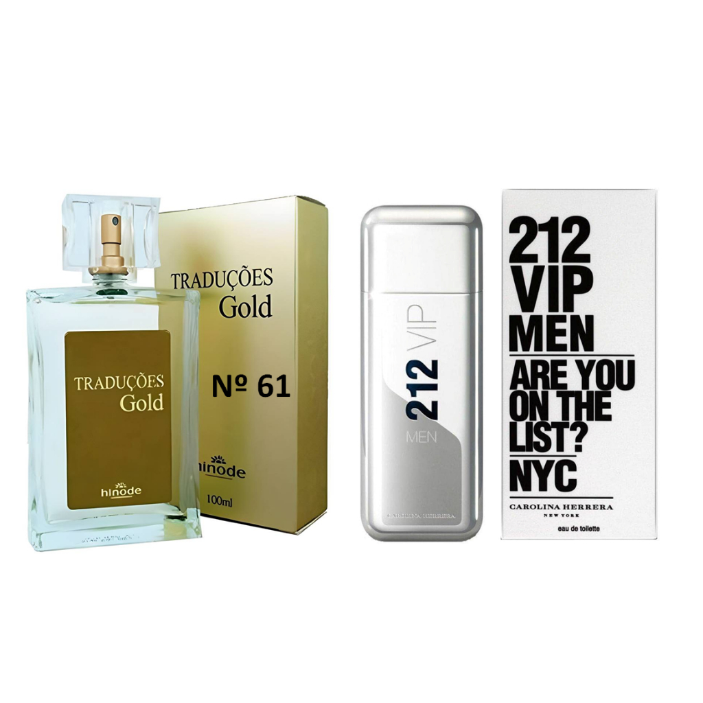 Perfume Traduções Gold Nº 53 Masculino 100ml - Hinode em Promoção